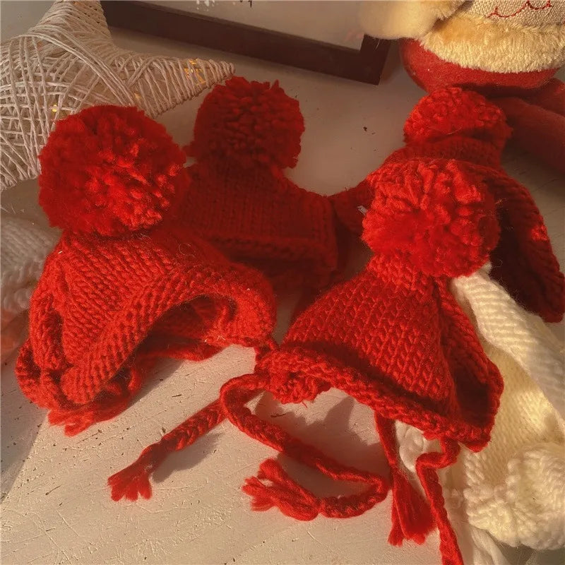 Pet Knitted Hat Dog Cute Fur Ball Head Cover - ProPawPet.com