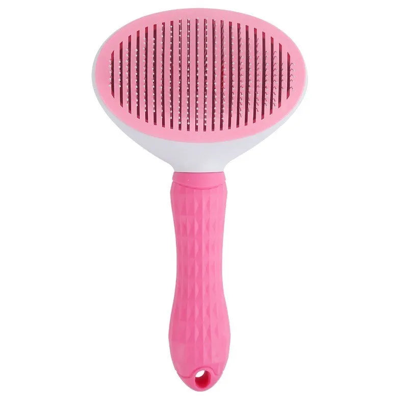 Dog Grooming Brush Cat Comb Pet Self Cleaning Hair Remover – 3 Colors