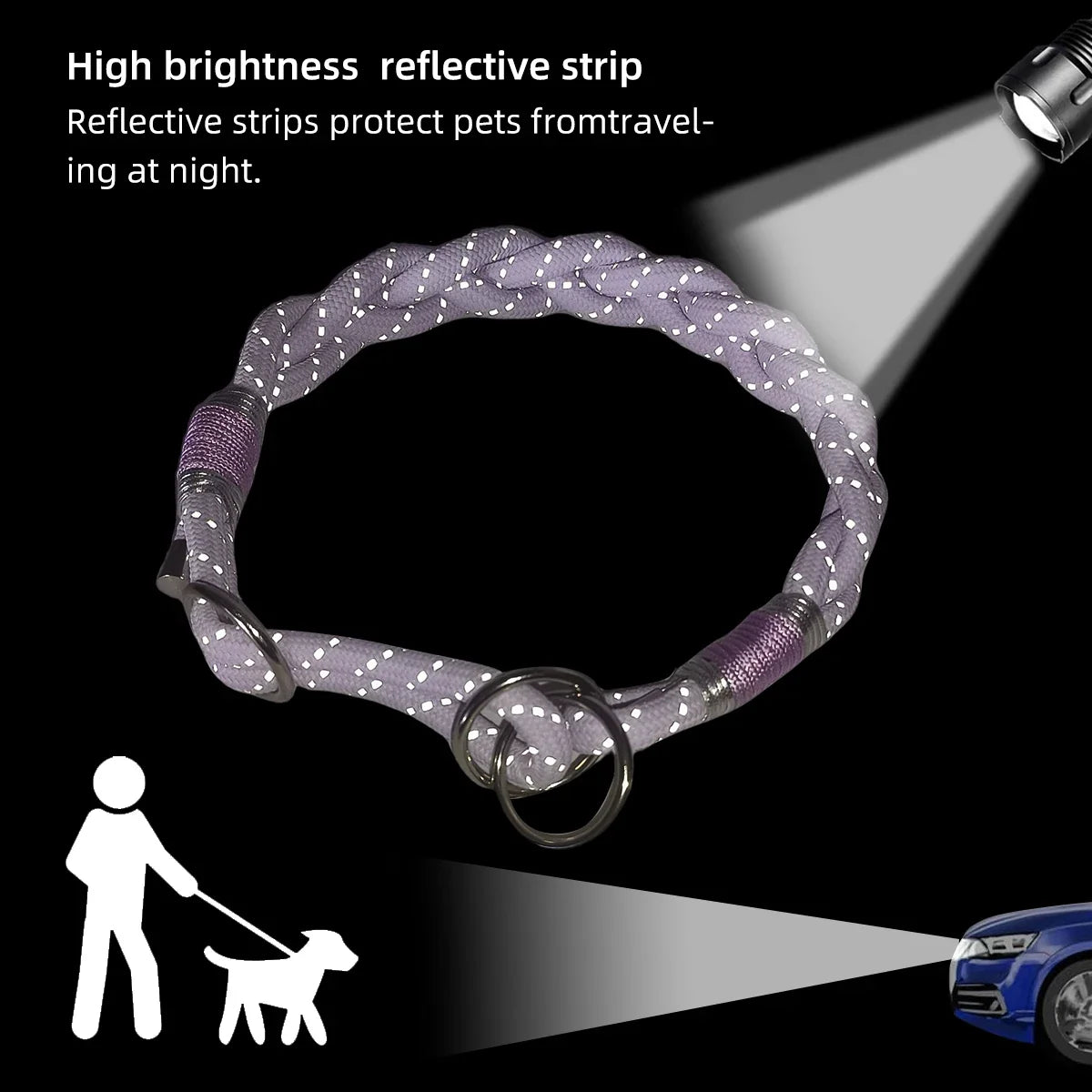 Braid Twisted Design Collar For Dog Strong - ProPawPet.com