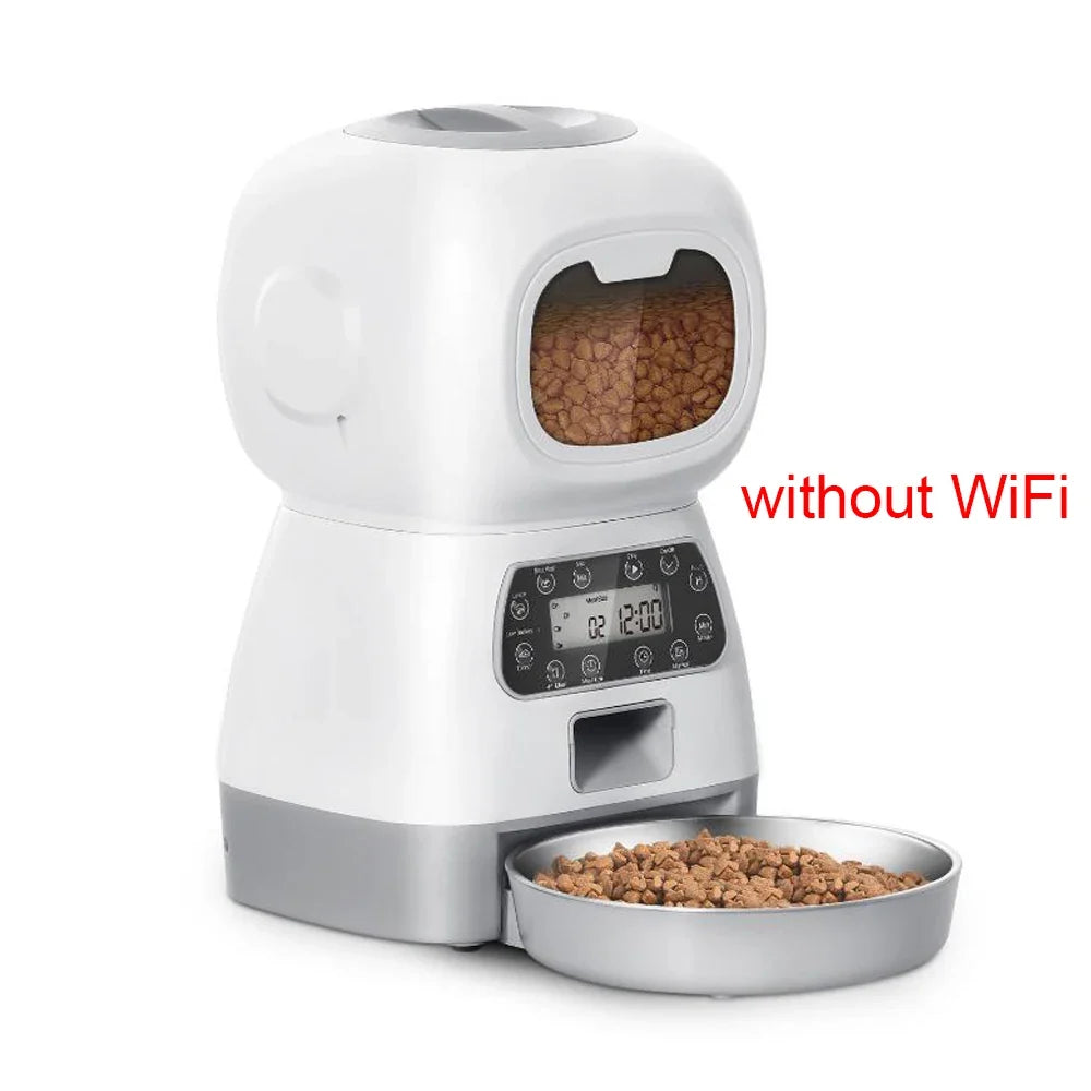 3.5l Automatic Pet Feeder for Cats WiFi Smart Swirl Slow Dog – 2 Colors