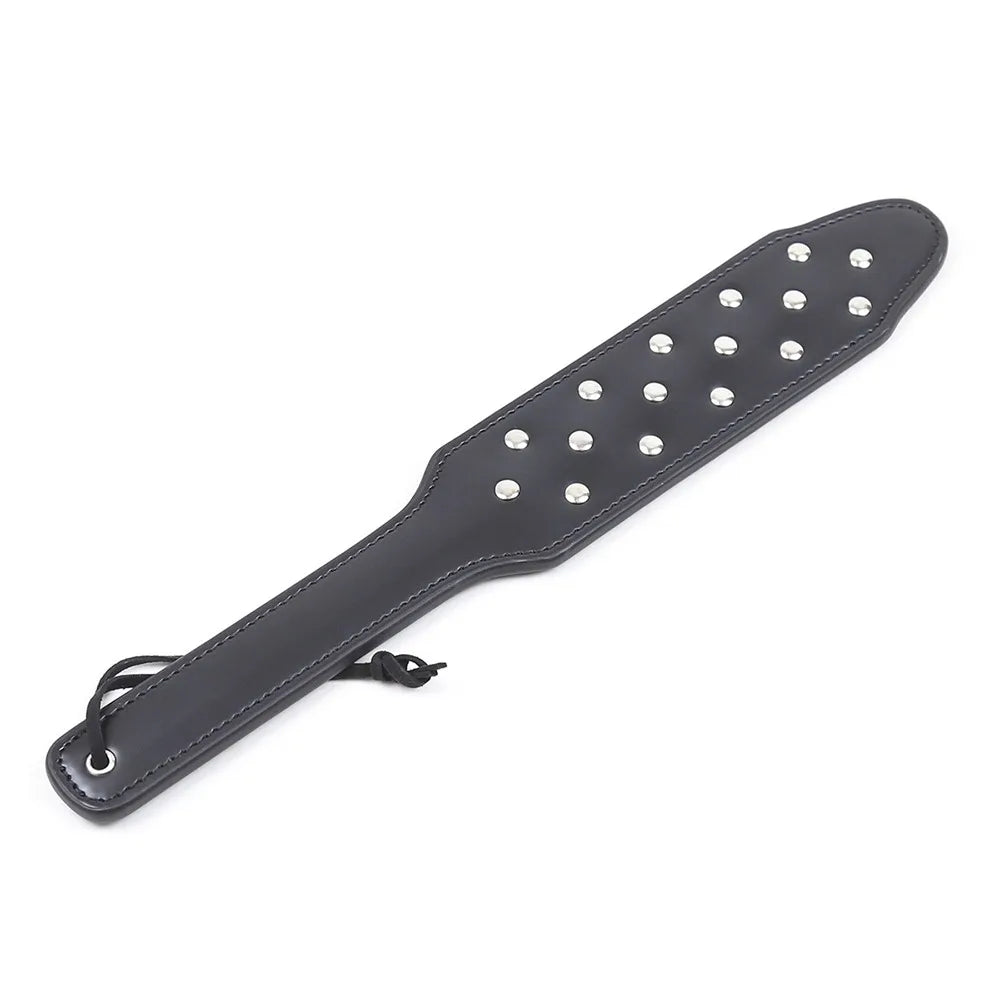 Spanking Paddles Horse Whip with Handle PU Leather Equestrian – 2 Colors