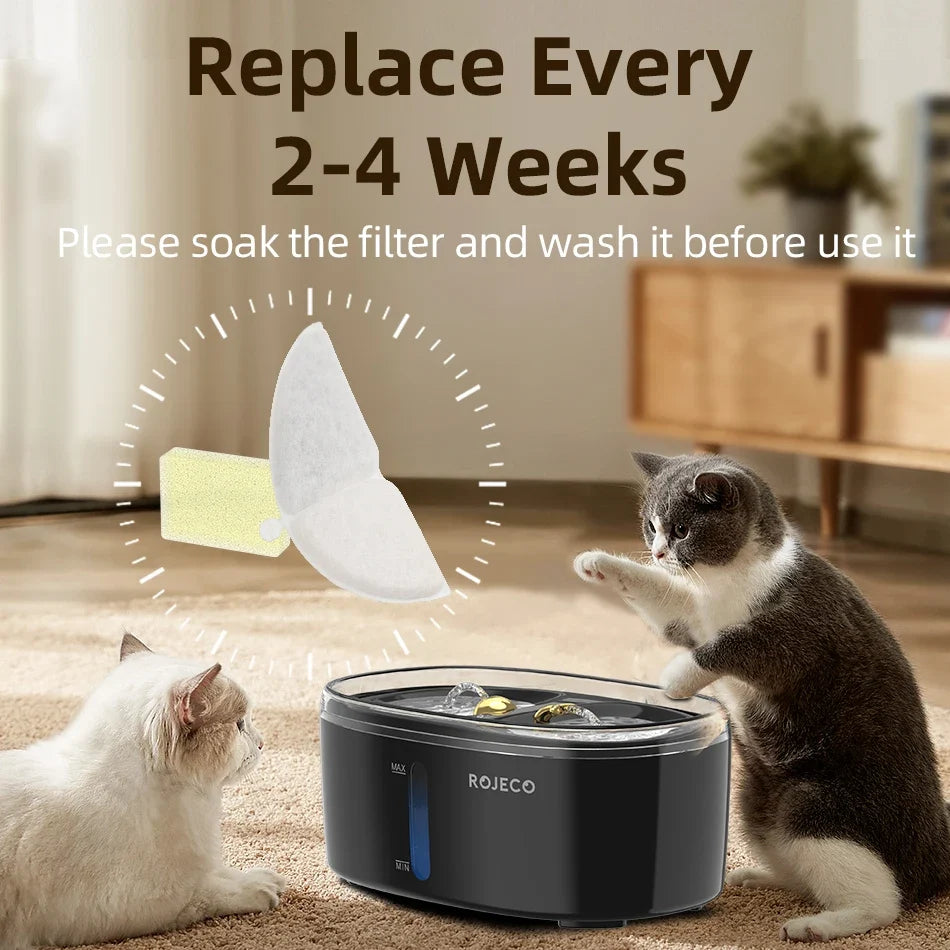 ROJECO Water Fountain Filter Only For Double - ProPawPet.com