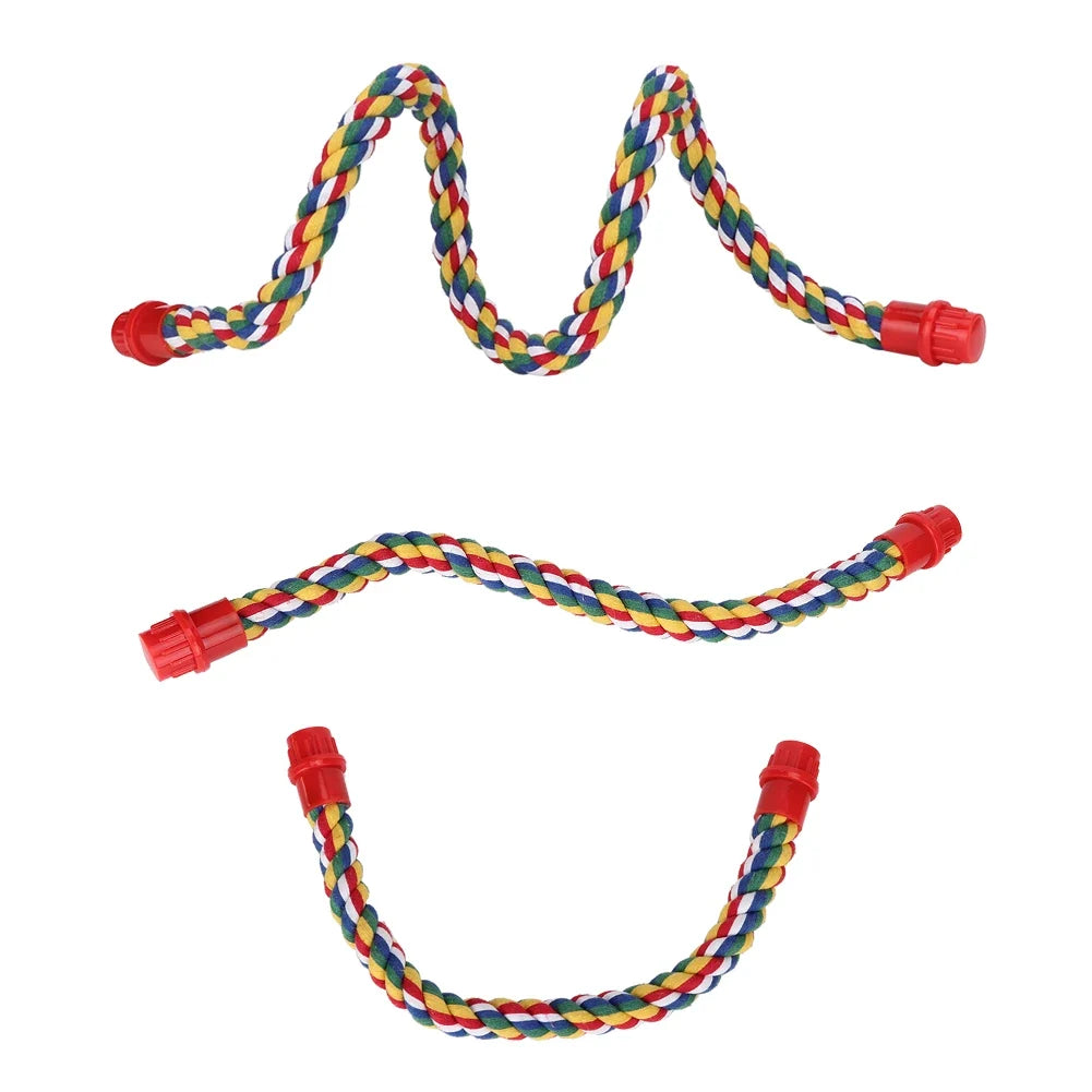 Colorful Hanging Cotton Rope Bird Standing - ProPawPet.com