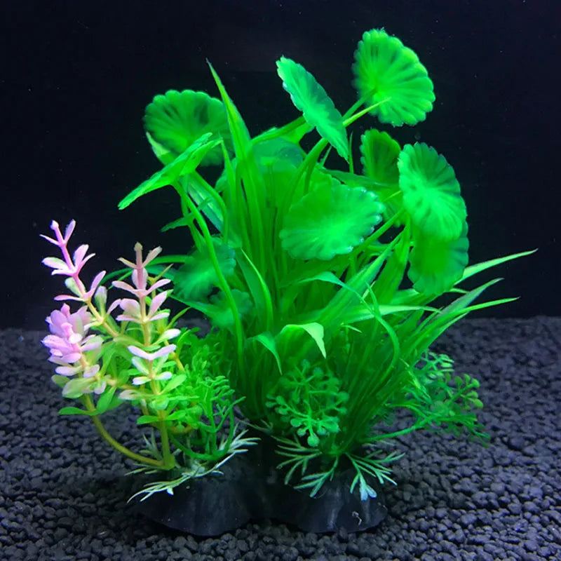12 Kinds Artificial Aquarium Decor Plants - ProPawPet.com