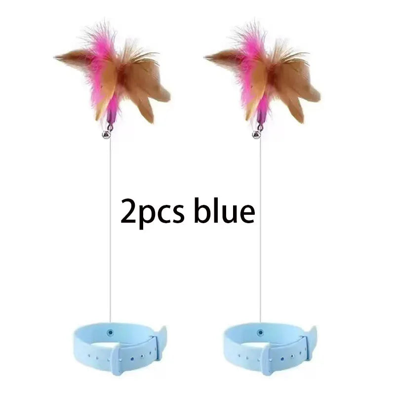 Neck Wear Cat Collar Teaser Toys, Self Play Plaything – Cat Supplies