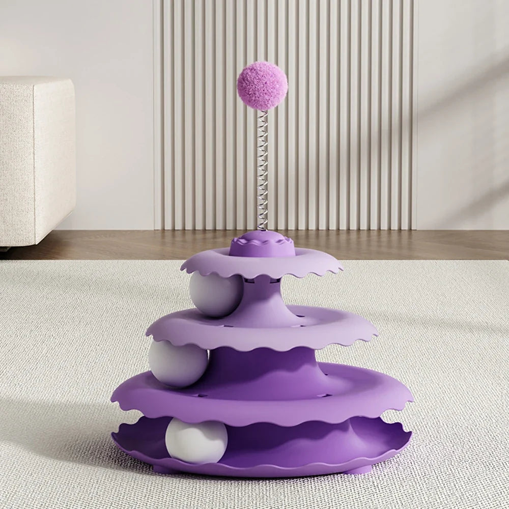Spinning Cat Plaything Funny Ball Relieve Boredom Pet Kitten Consume – 2 Colors