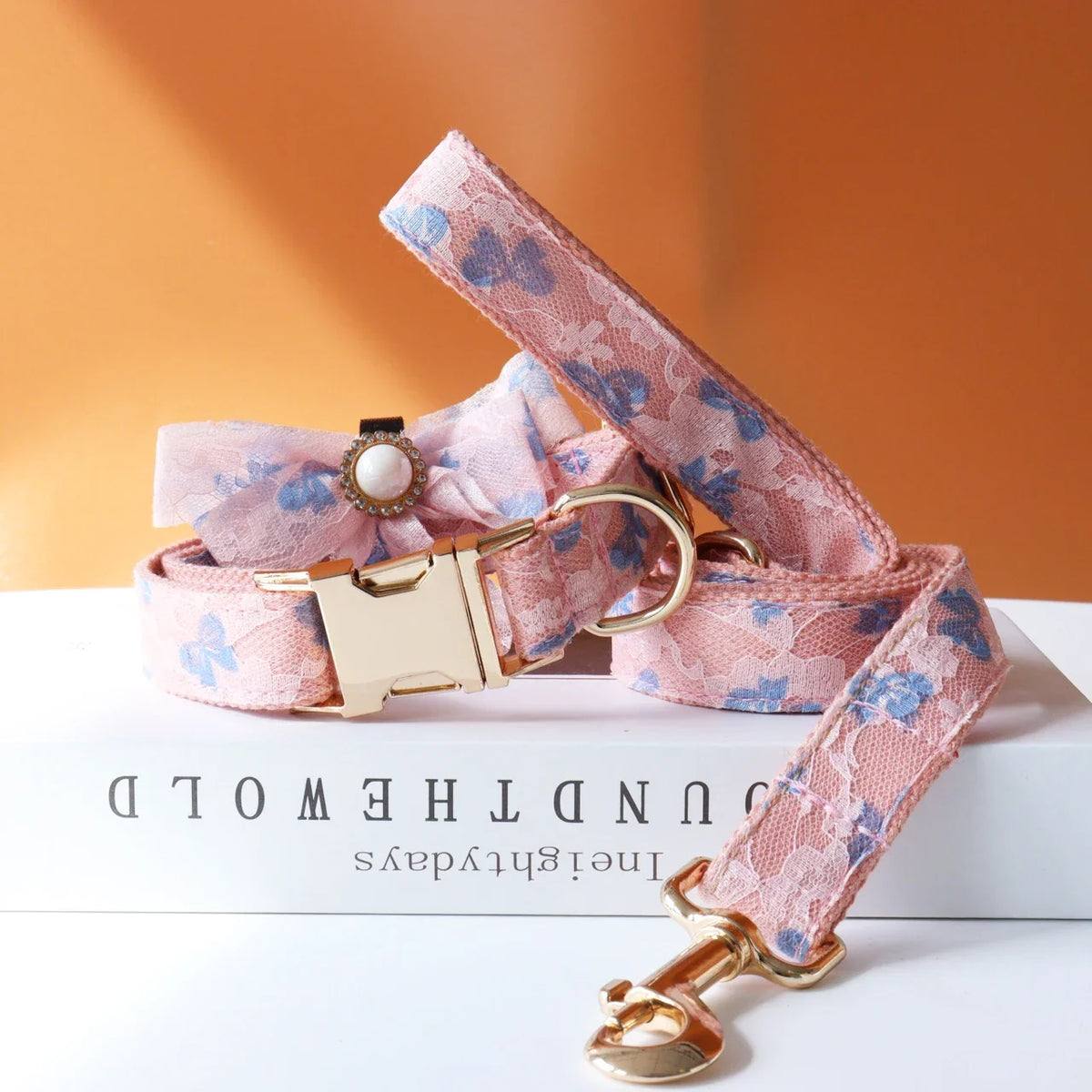 Personalized ID Lace Wedding Dog Collar - ProPawPet.com