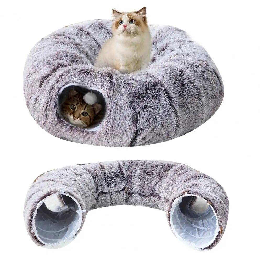 Washable Cat Tunnel Cozy Plush Cat Tunnel - ProPawPet.com