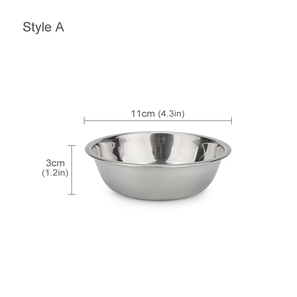 Rectangular Round Dog & Cat Stainless Steel Pet Bowl – Dog Bowls & Feeders