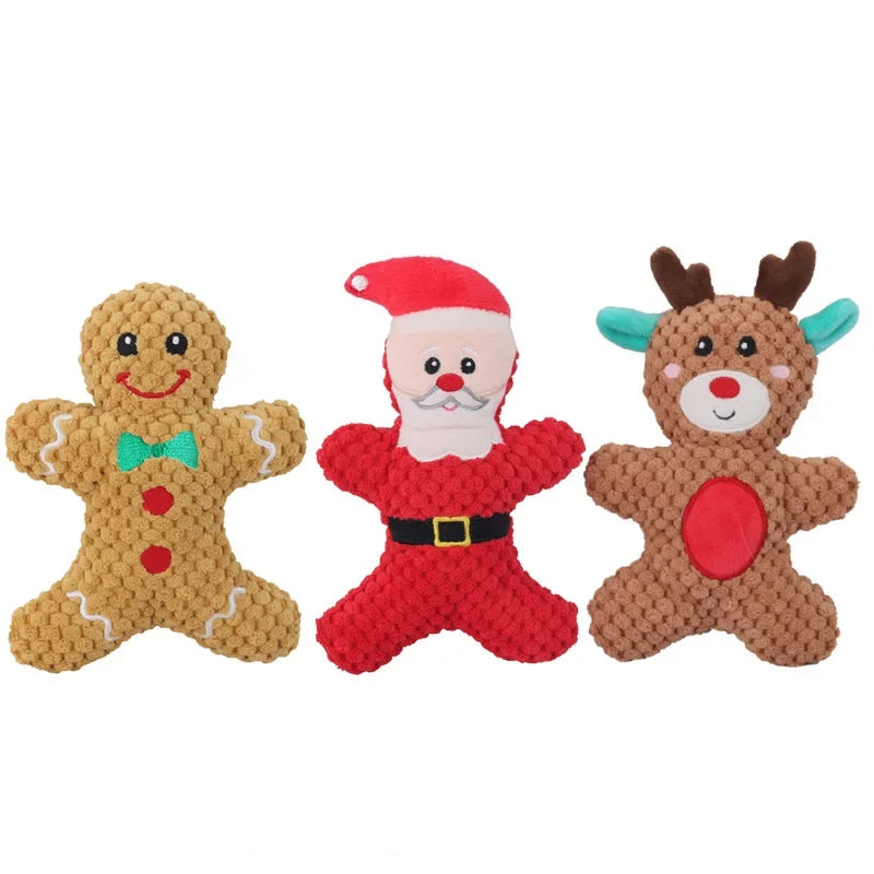Pet Dog Plush Noise Chewing Toy Santa Elk - ProPawPet.com