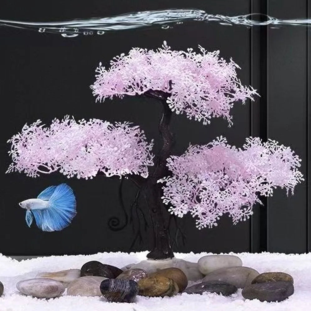 Realistic Aquarium Cherry Blossom Underwater Scene Simulation – 8 Colors