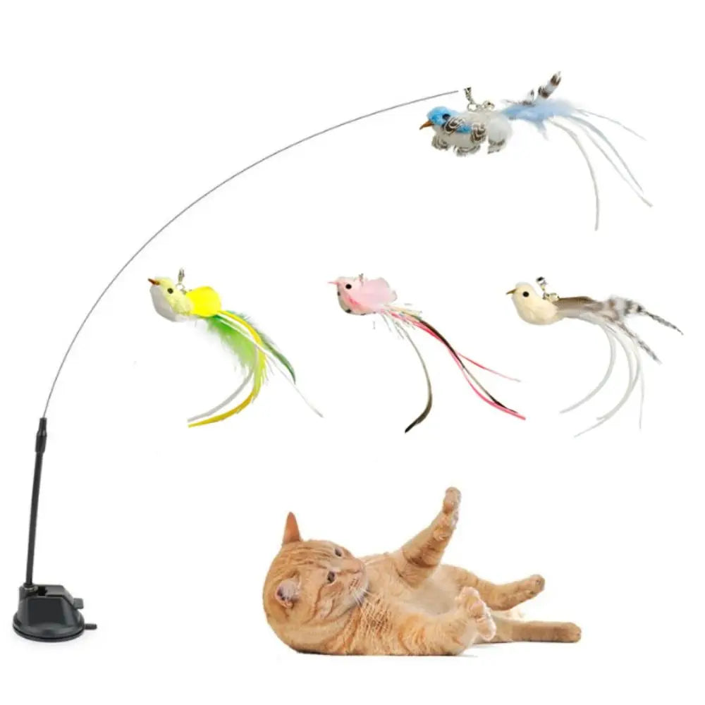 Plush Simulated Bird Cat Stick Head Cat - ProPawPet.com
