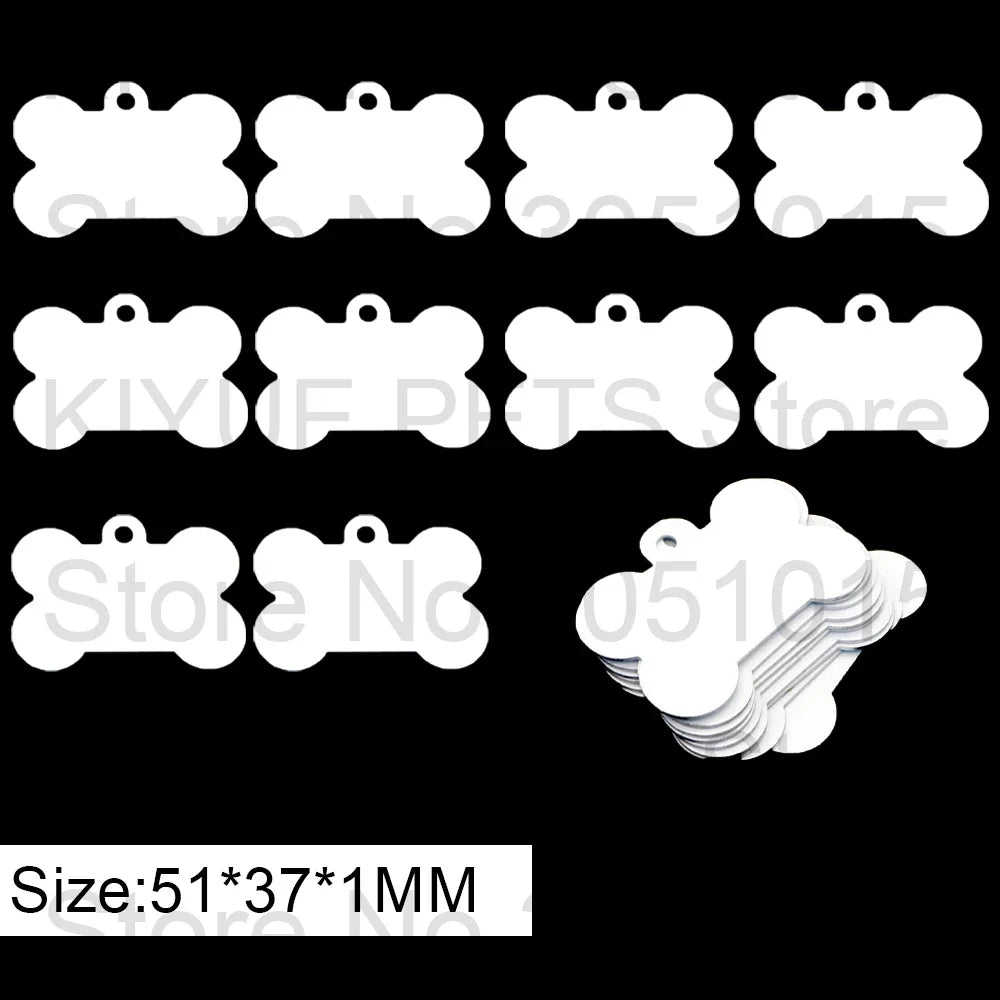 100Pcs Customize Sublimation Dog Tag Pet - ProPawPet.com