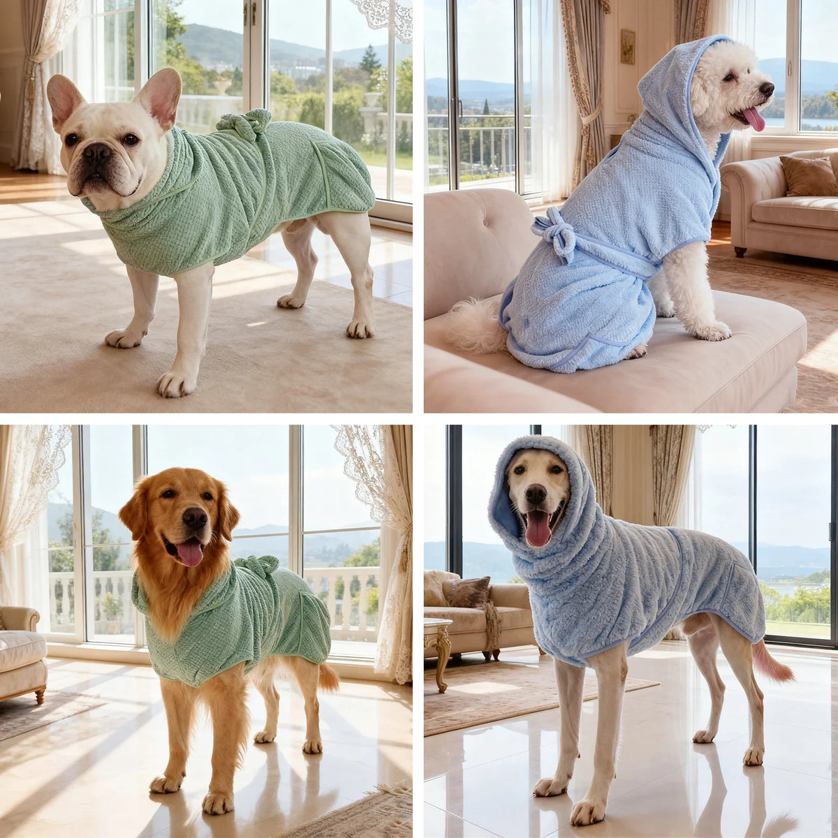 New Dog Bathrobe Absorbent Pet Quick Drying - ProPawPet.com