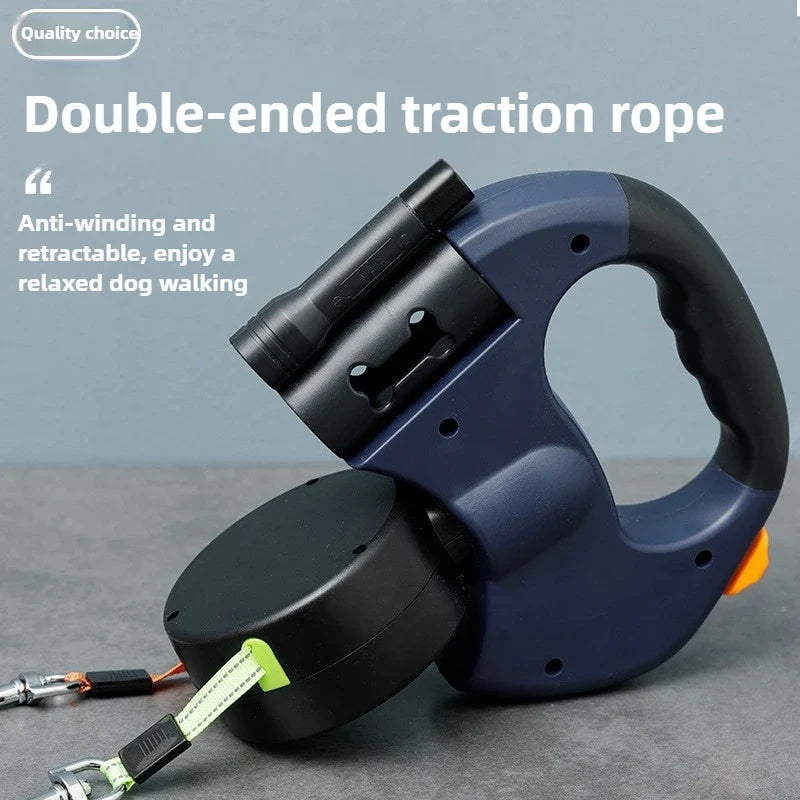 Premium 3M Retractable Double Dog Leash For - ProPawPet.com