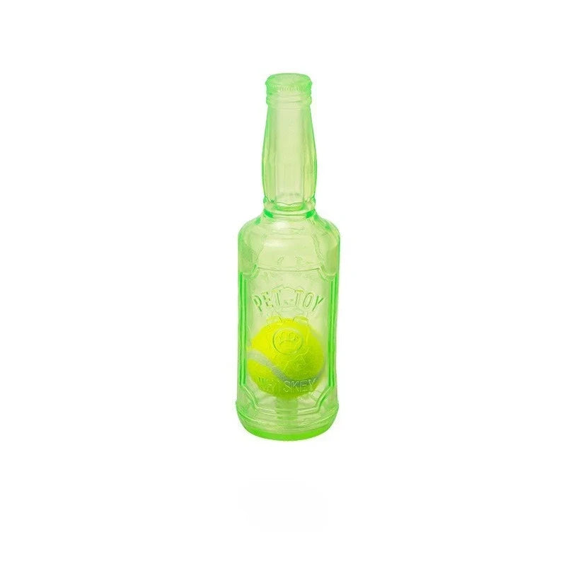 Interactive Dog Chew Toy TPR Bite-resistance Beer Bottle – 3 Colors