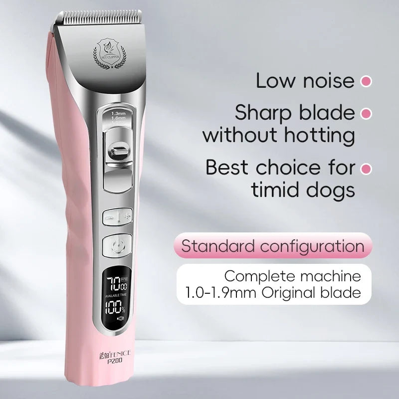 Fenice Upgrade 5000mA Capacity Cordless Lcd Screen Pets Dog – Dog Supplies