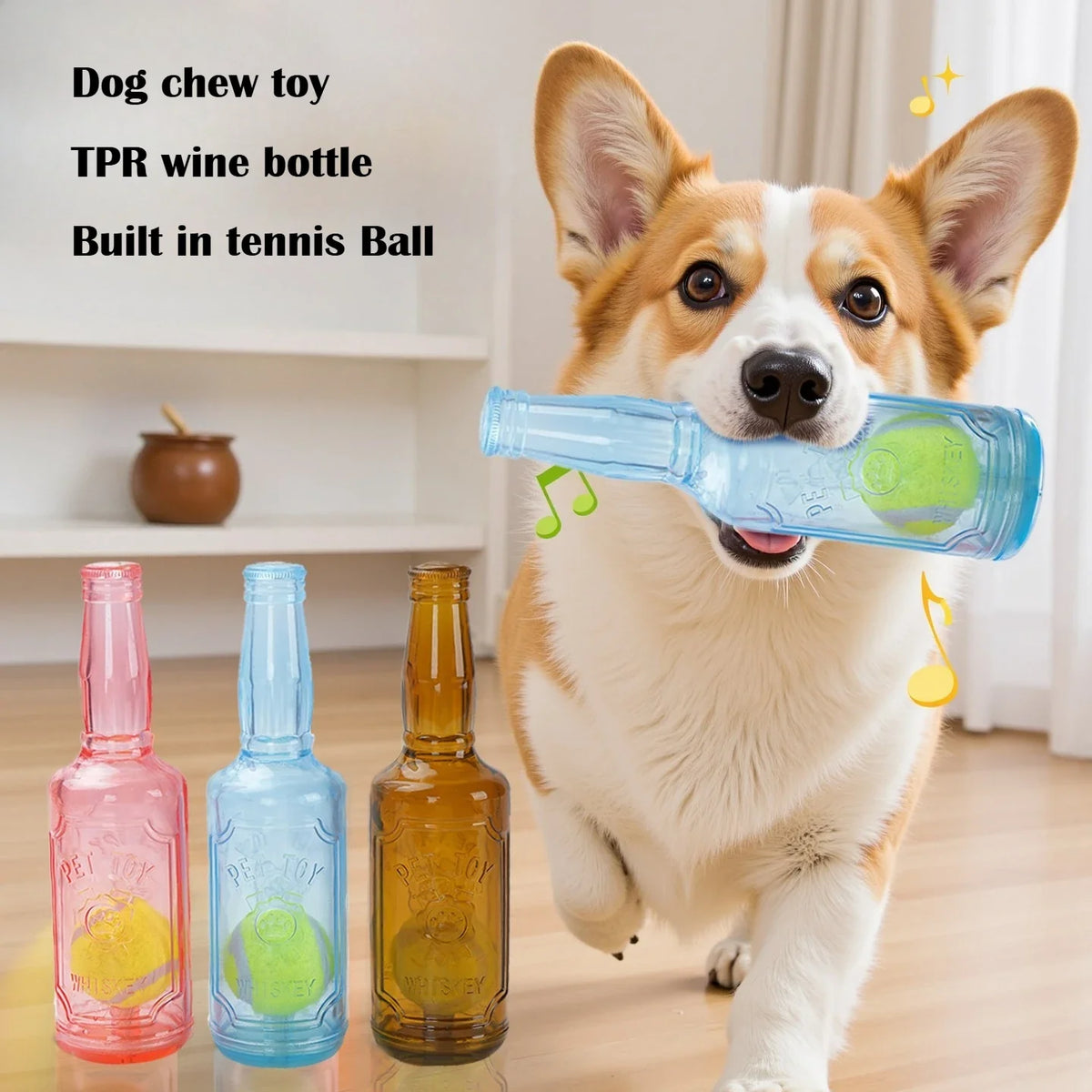 Dog Chew Toy TPR Bite-resistance Beer Bottle - ProPawPet.com