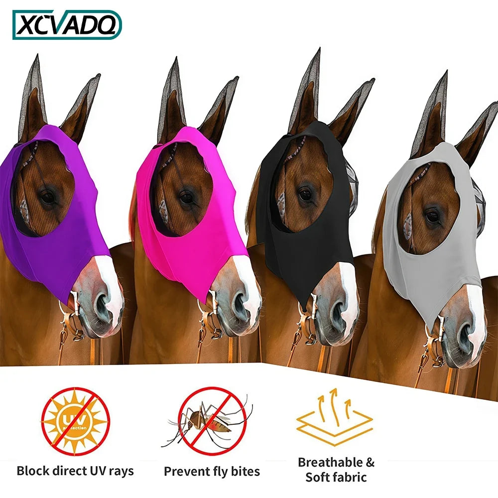 1Pcs Horse Fly Mask with Ears, Breathable - ProPawPet.com