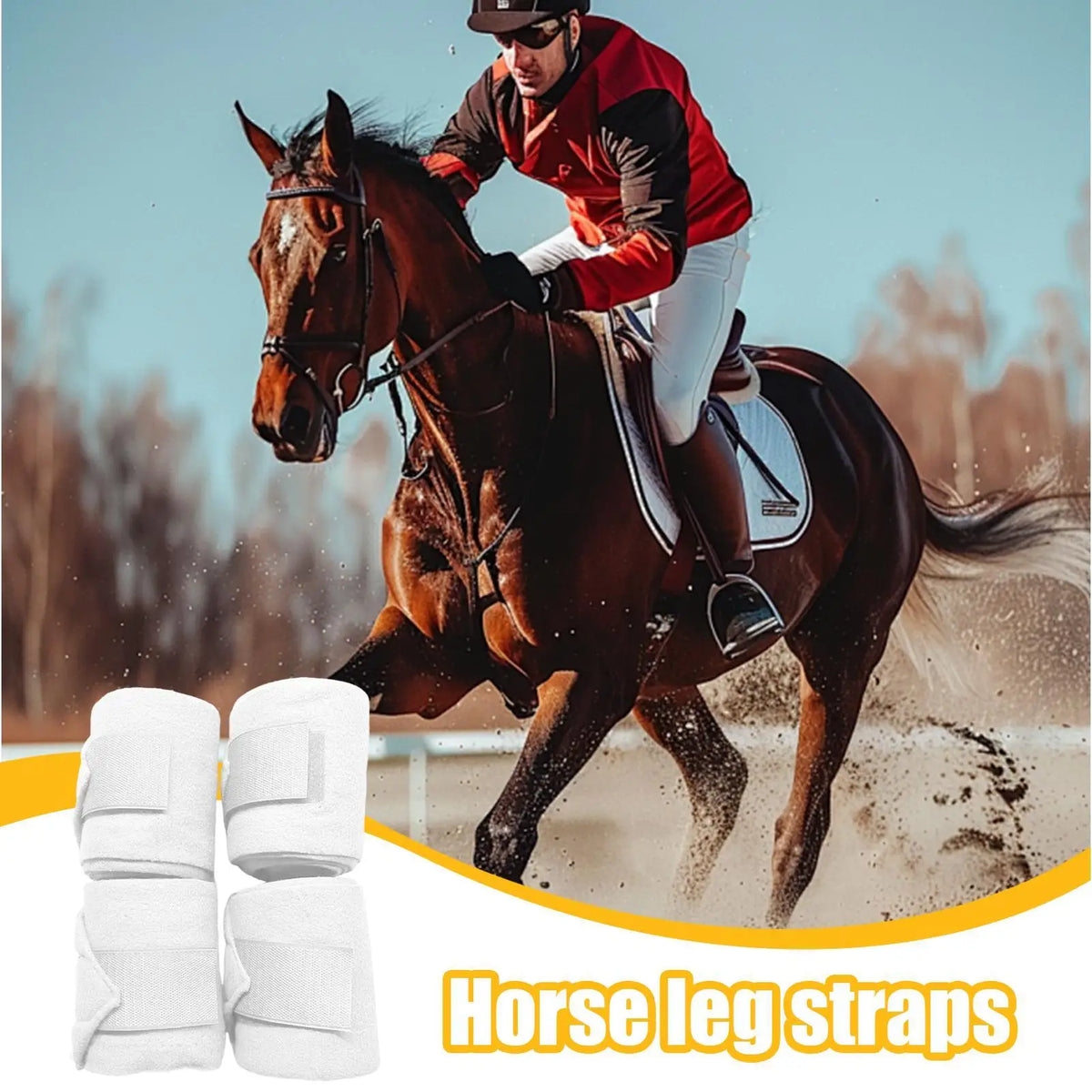 Bandages Wraps For Horses 4 Pieces Elastic - ProPawPet.com