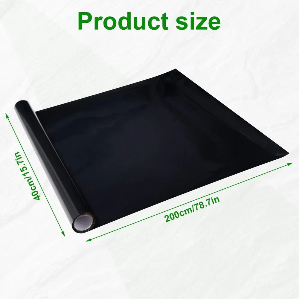 30 40cm Fish Tank Background Sticker Black Static Cling Film – 2 Colors