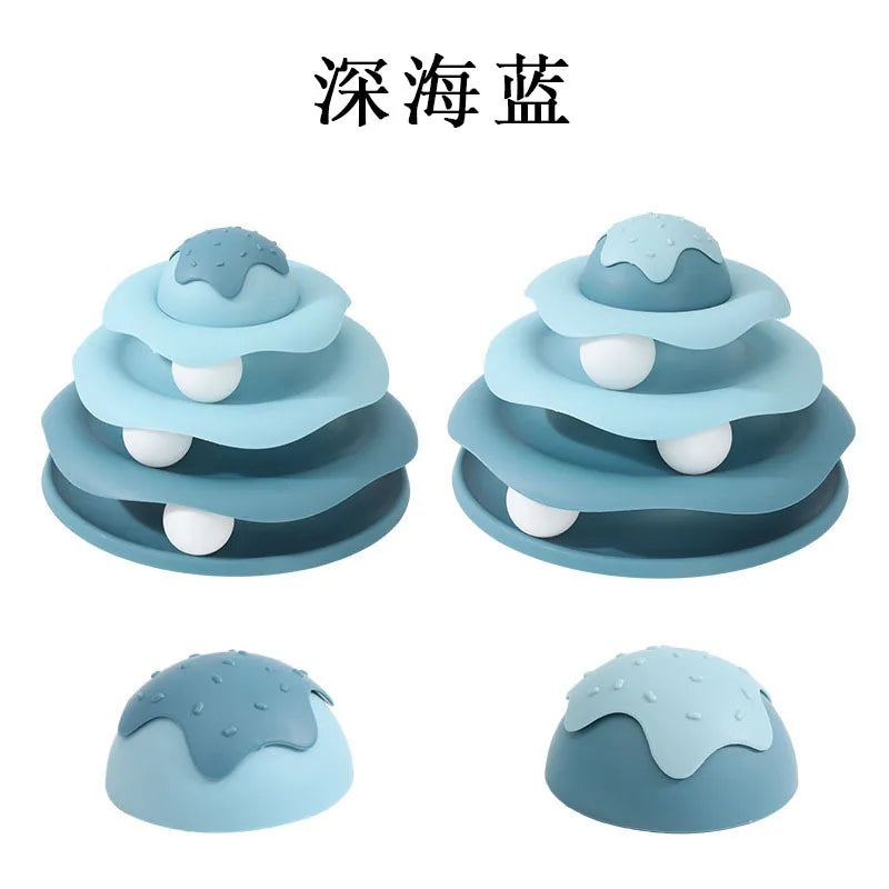 Popular Turntable Toys Cat Little Bee Tumbler Teasing Artifact – 12 Colors