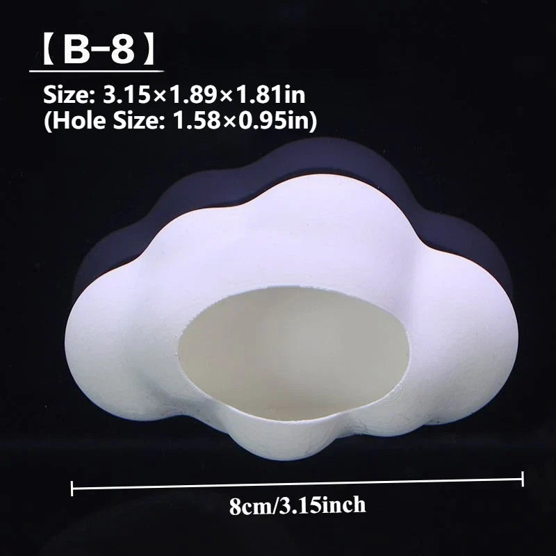 Cloud Shaped Fish Tank Cave – 4 Colors