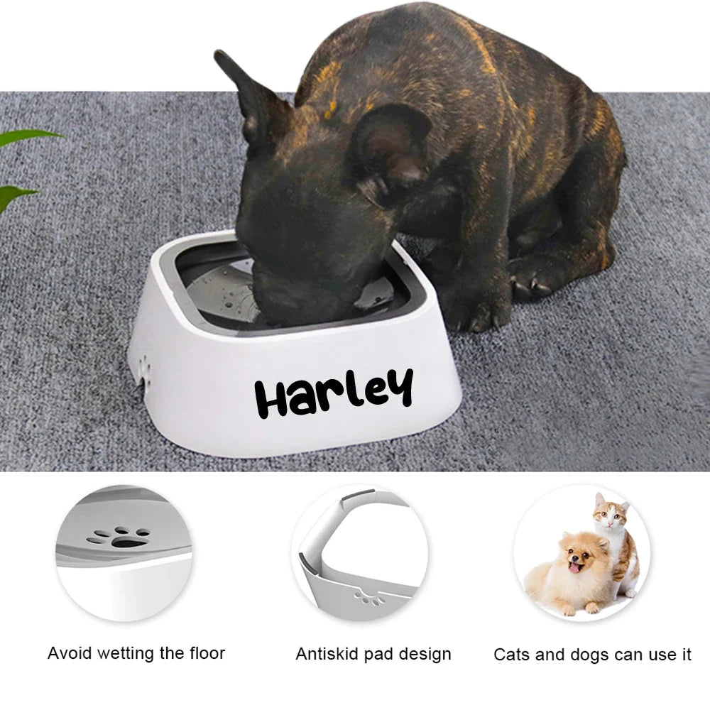 Custom Dog Drinking Water Bowl No Spill - ProPawPet.com