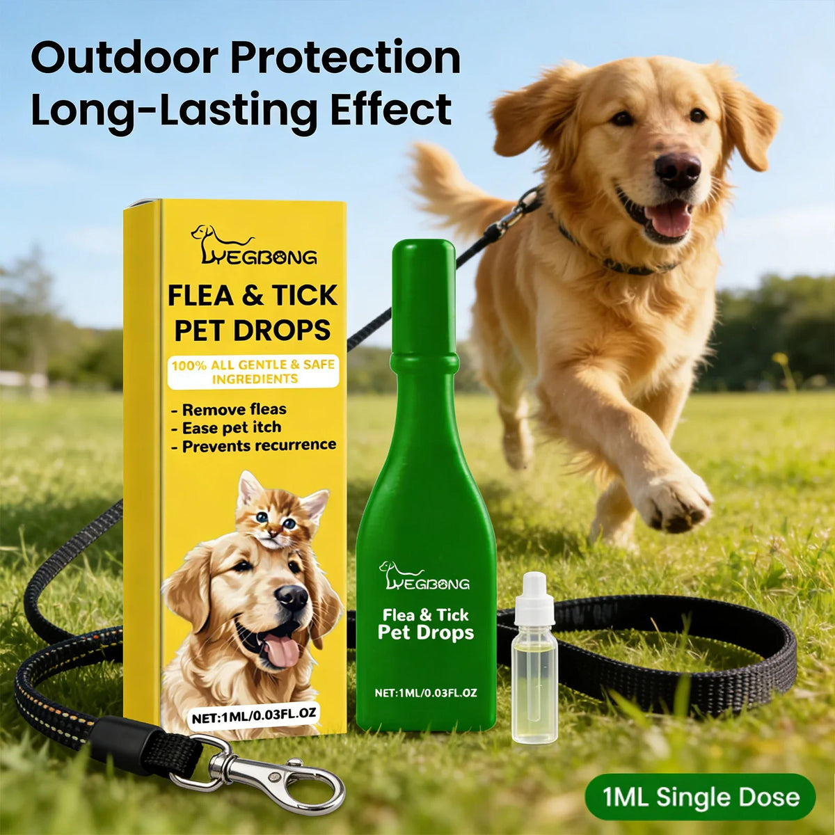 Pet Flea&tick Drops Effectively Repel Fleas - ProPawPet.com