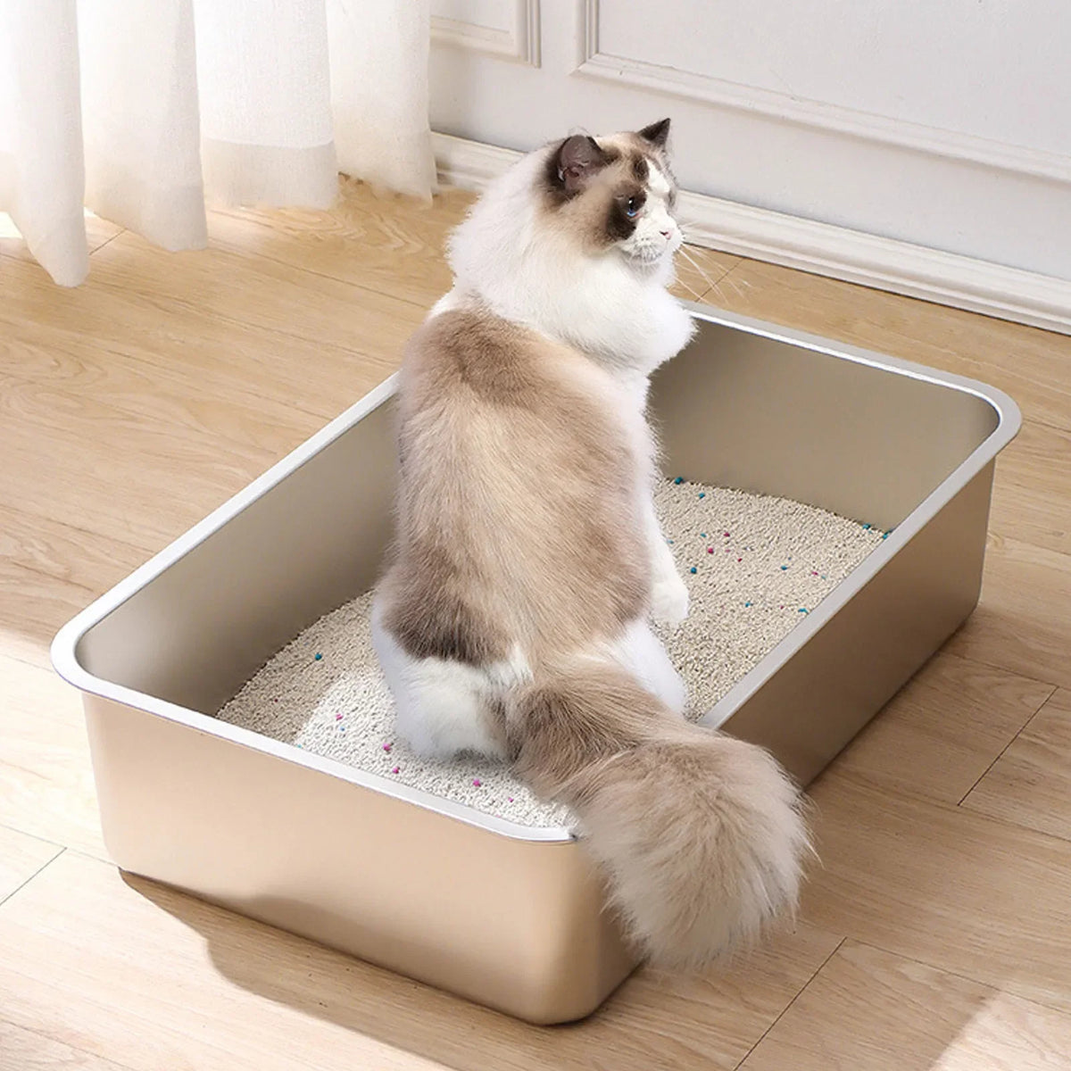 304 Stainless Steel Cat Litter Box – Cat Supplies