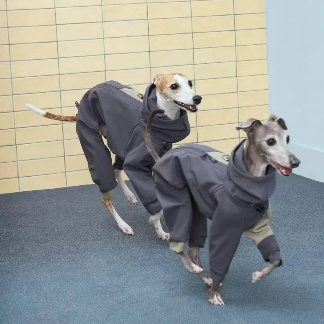 Turtle Neck Warm Dog Jacket,greyhound – photo 5