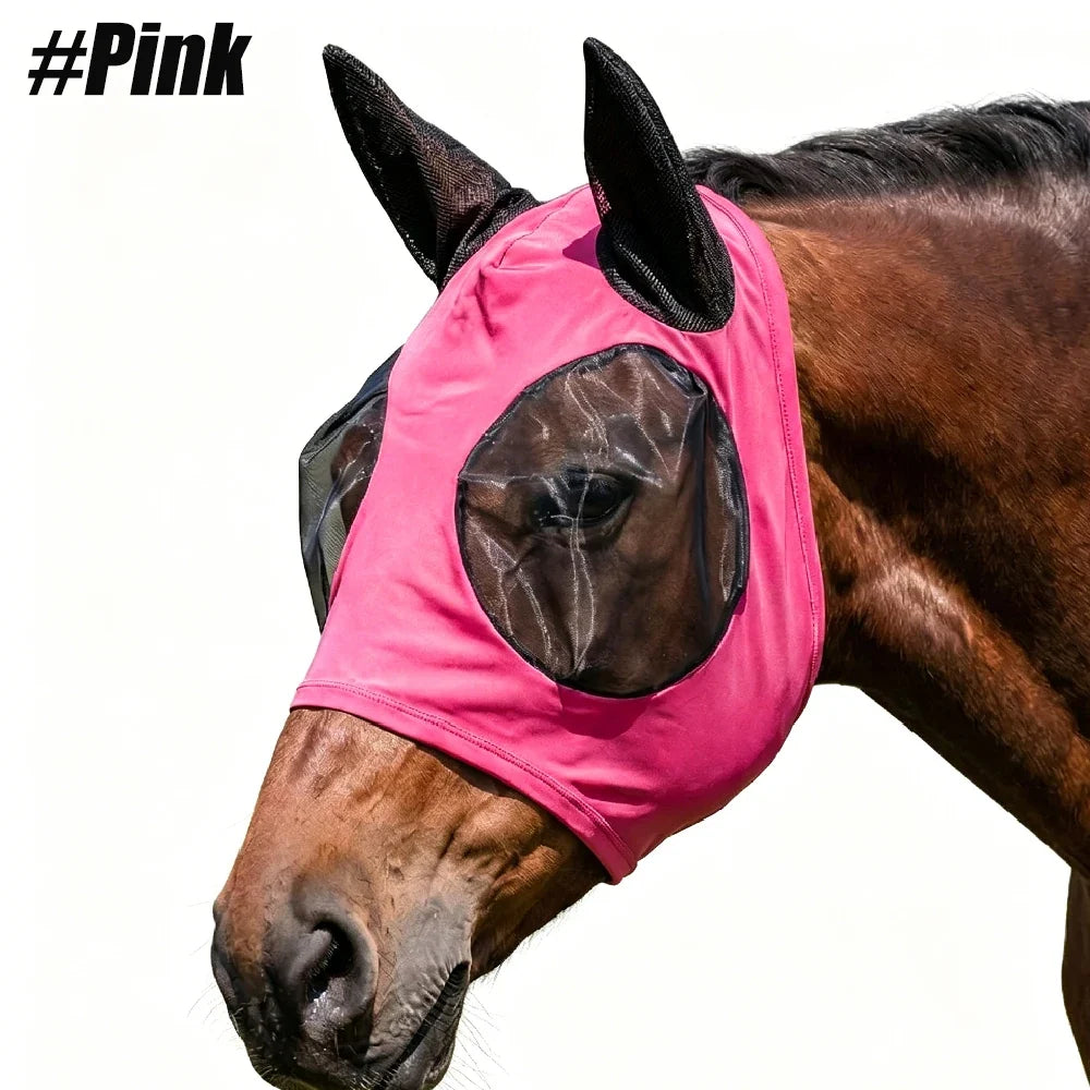 Breathable Anti-mosquito Horse Hood, Multi-size