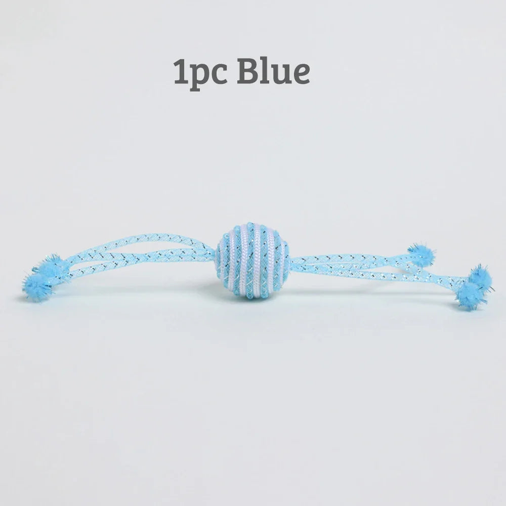 Cat Toy Rope Ball Kitten Self Playing Claw Bite – Cat Supplies