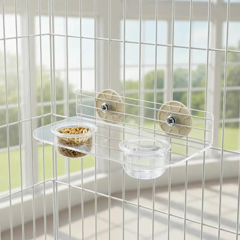 New Clear Acrylic Pet Feeder Bowl Cage - ProPawPet.com