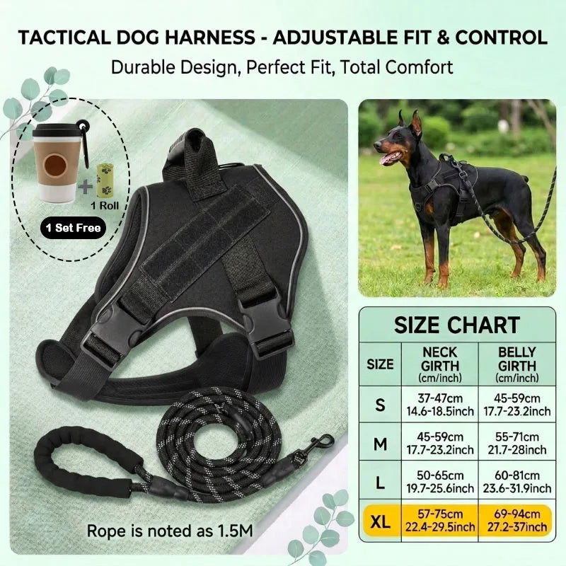 Tactical Dog Harness for Large Dogs No Pull - ProPawPet.com