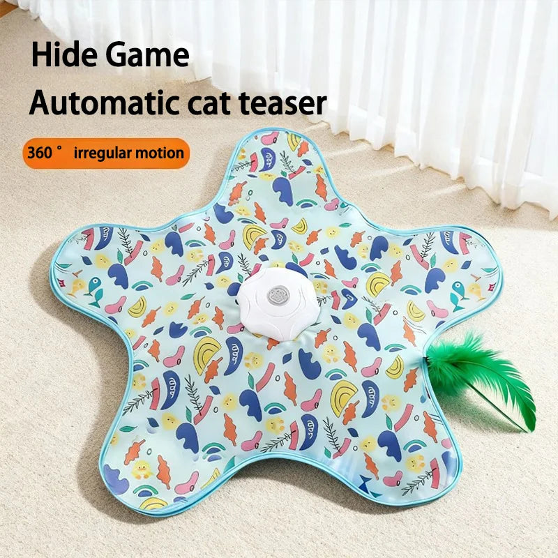 Cat Hunting Hood Toy Automatic Turntable Teasing Stick Pet – Cat Supplies