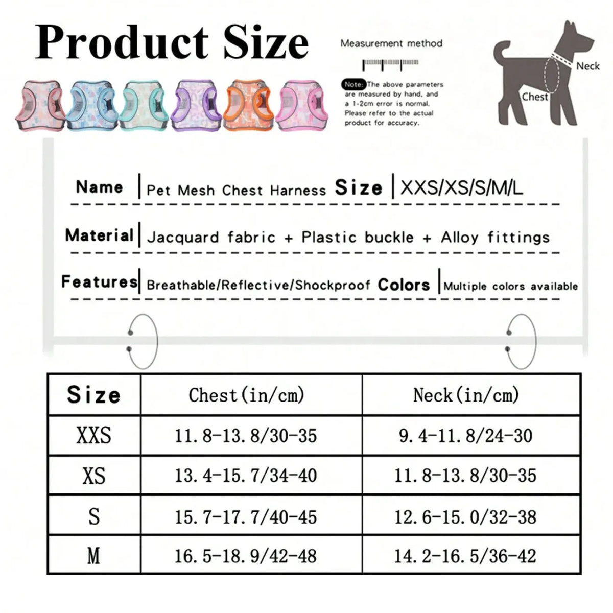 DH008 Small Dog Safety Leash Set, Non-Pull - ProPawPet.com