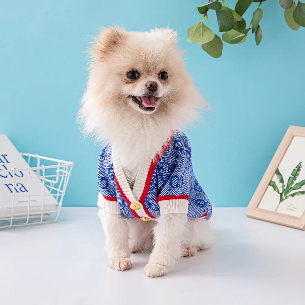 Cardigan luxury pet button sweater Keji - ProPawPet.com