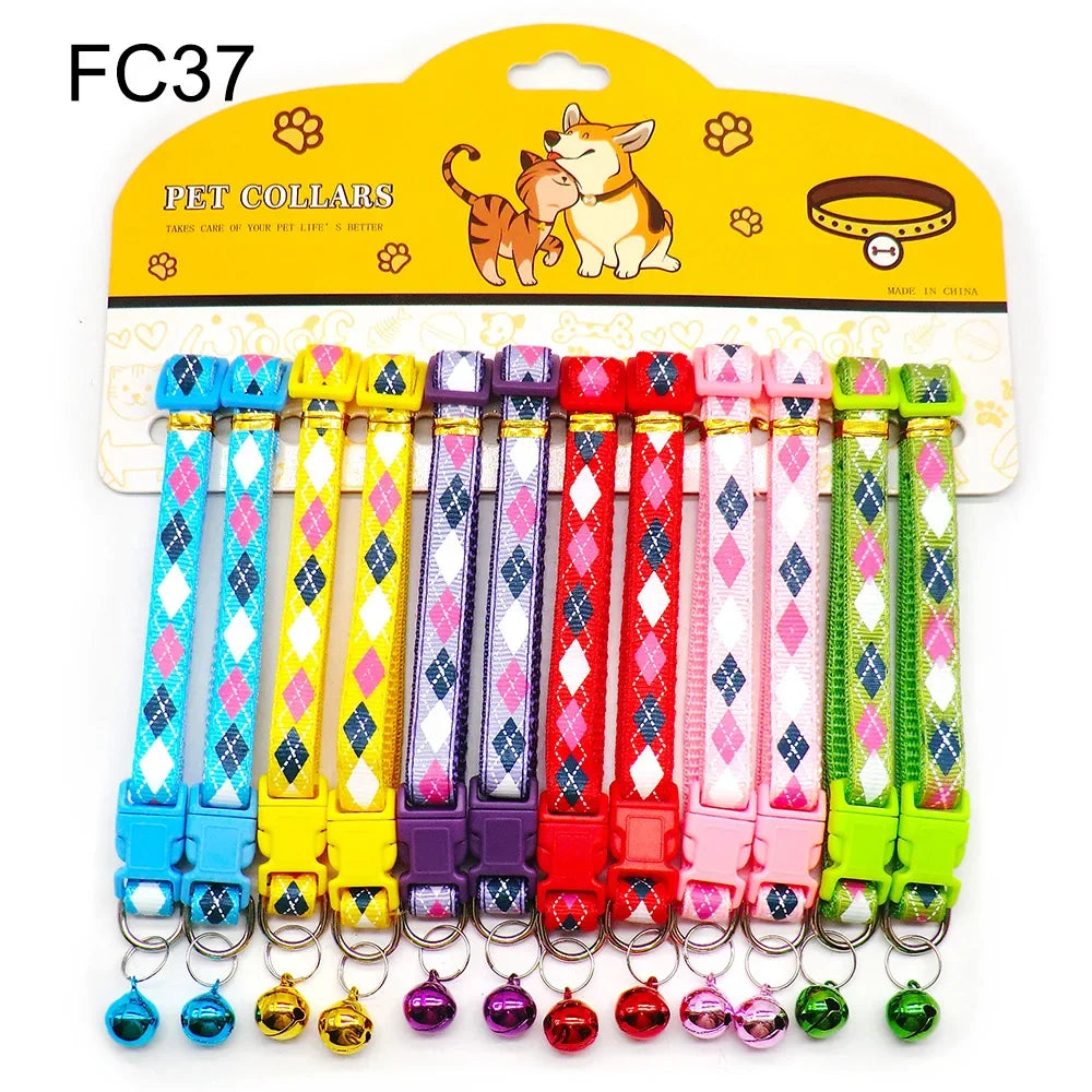 12PCS Cat & Dog Fashion Outdoor Collar with - ProPawPet.com