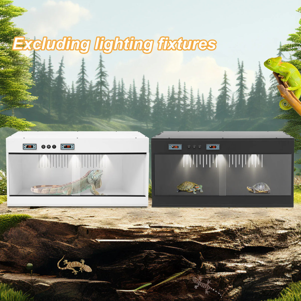 Reptile Lounge Habitat with Glass Sliding - ProPawPet.com