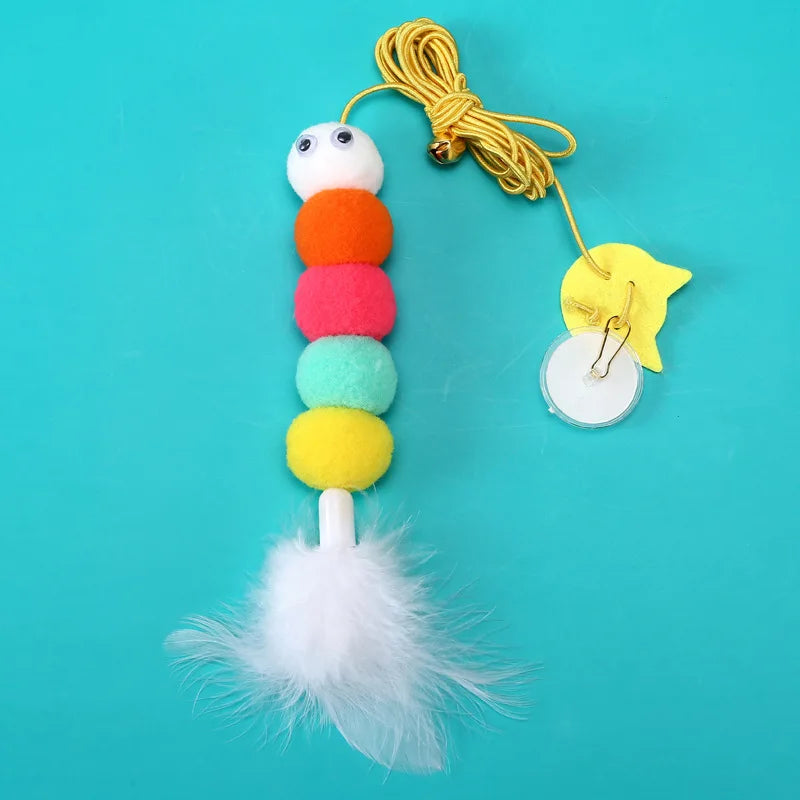 Ouwo Hanging Cat Toy Simulation Scratch Telescoping Rope – Cat Supplies