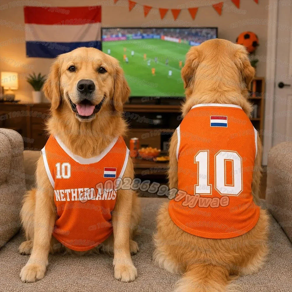 26 Summer Dog Clothes Netherlands FLAG print - ProPawPet.com