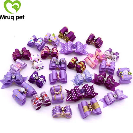 20pcs Pet Dog Cute Hair Bows with - ProPawPet.com