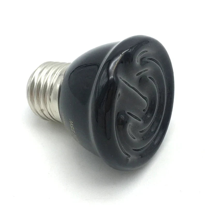 Reptile Ceramic Heating Bulb Infrared Heat Emitter 25 50 75 – 3 Colors