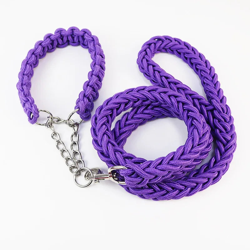Double Strand Rope Large Dog Leashes Metal P - ProPawPet.com