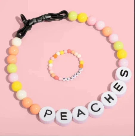 pet beaded name collar with friendship - ProPawPet.com