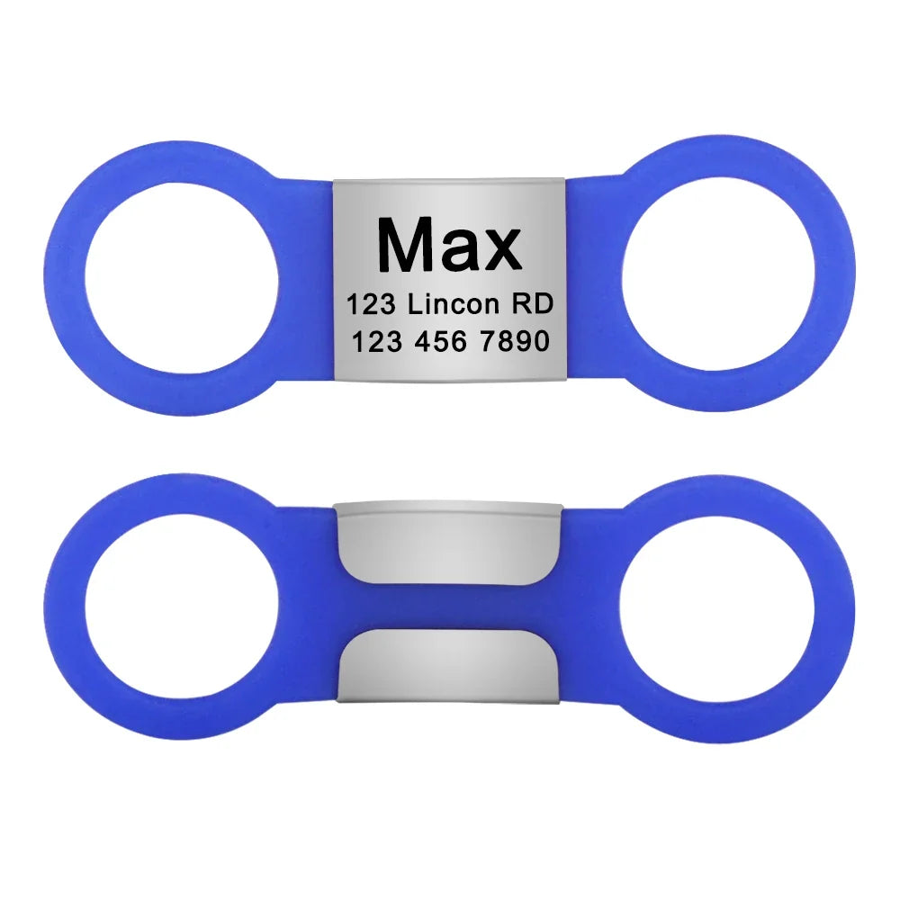 Nameplate Engraved Id Tag Dog Cat Collar - ProPawPet.com