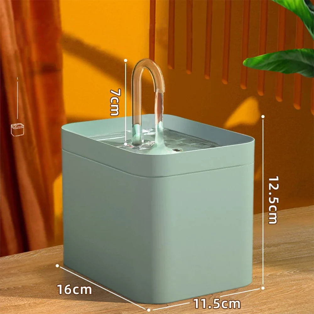 Cat Water Fountain Auto Filter USB Electric Mute Drinker Dish – 3 Colors