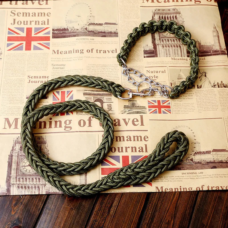 Double Strand Rope Large Dog Leashes Metal P - ProPawPet.com