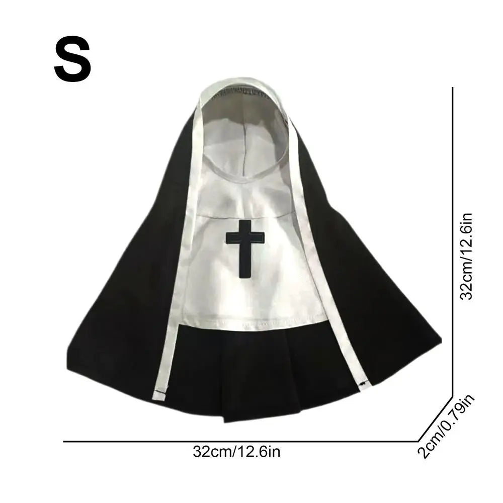 Three-dimensional Modeling Nun Style Headwear Dress – Dog Supplies
